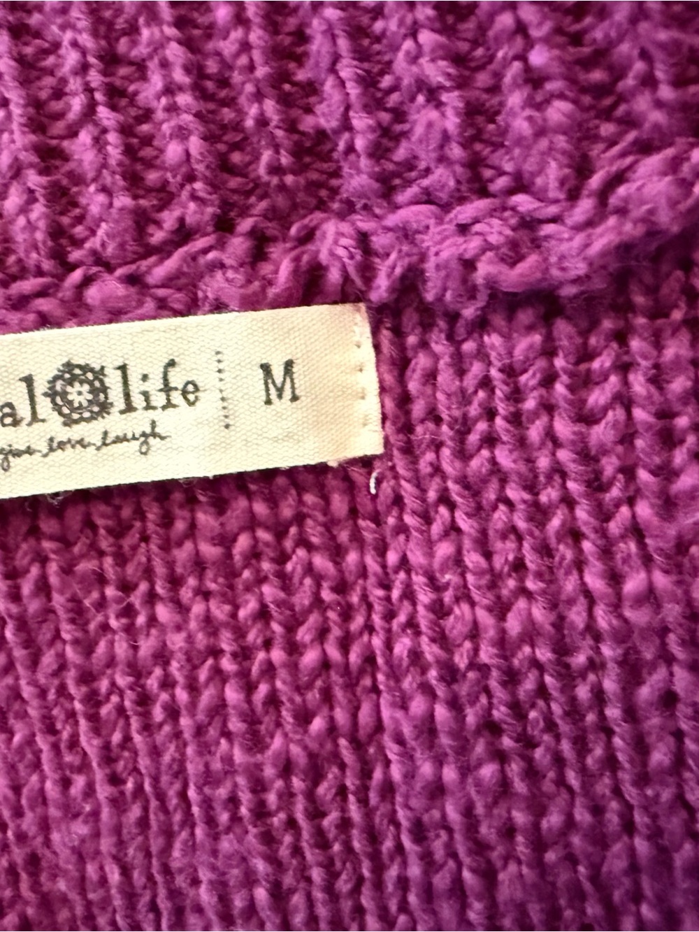 NATURAL LIFE Button-Front Cropped Cardigan Trio - Mustard, Purple, Rust - Picture 7 of 8